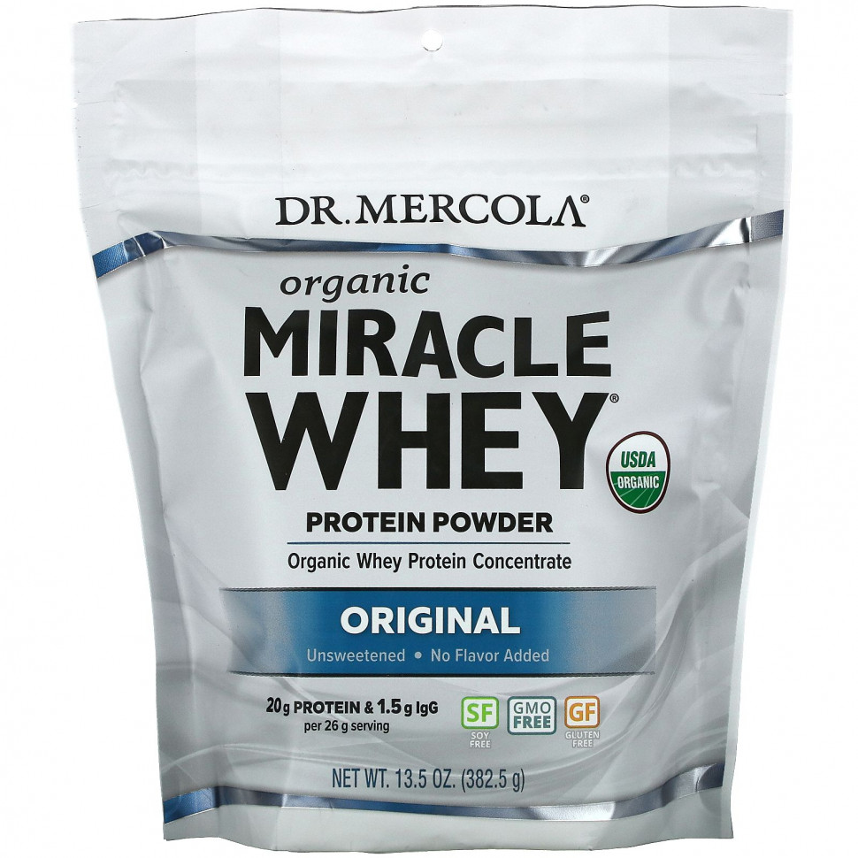   Dr. Mercola, Organic Miracle Whey Protein, , , 382,5  (13,5 )    -     -,    