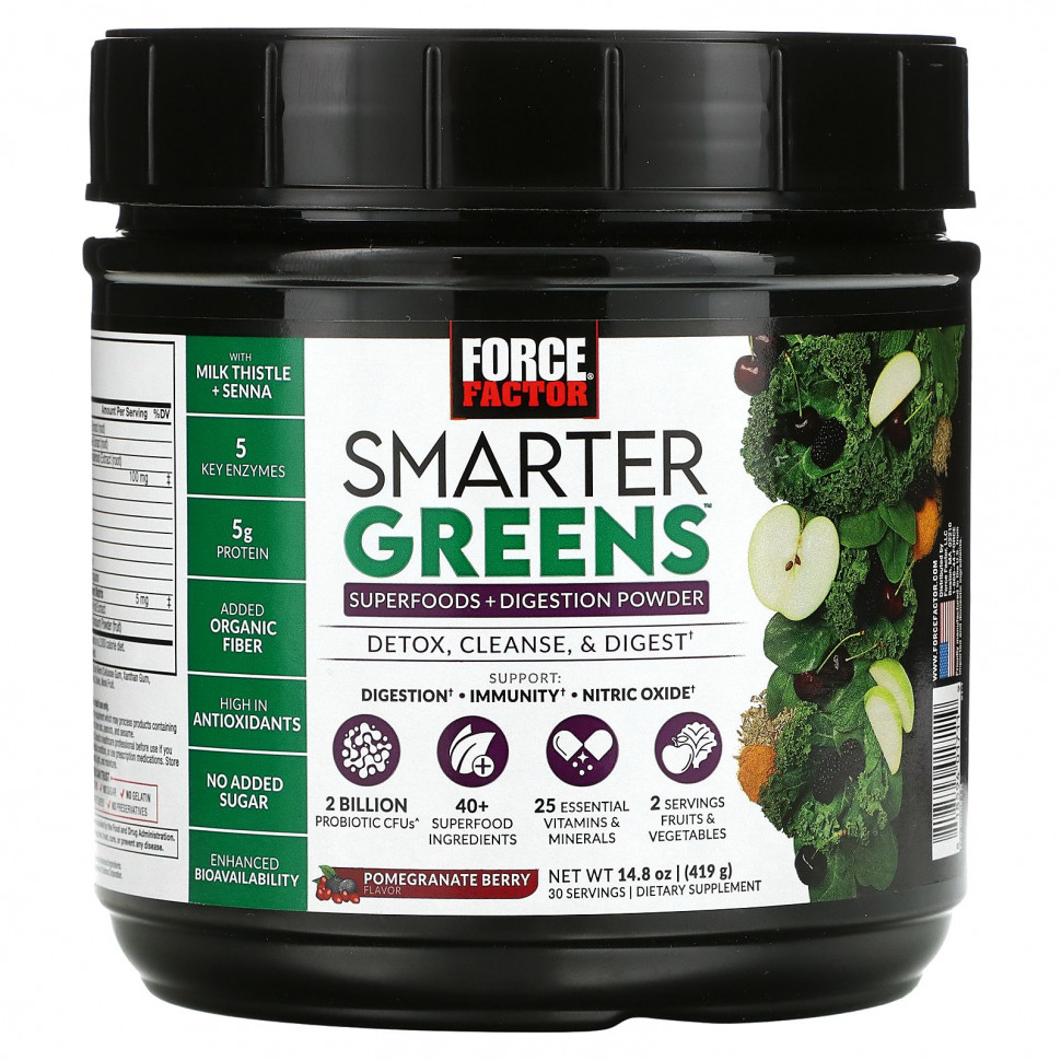   Force Factor, Smarter Greens,      , , 419  (14,8 )    -     -,    