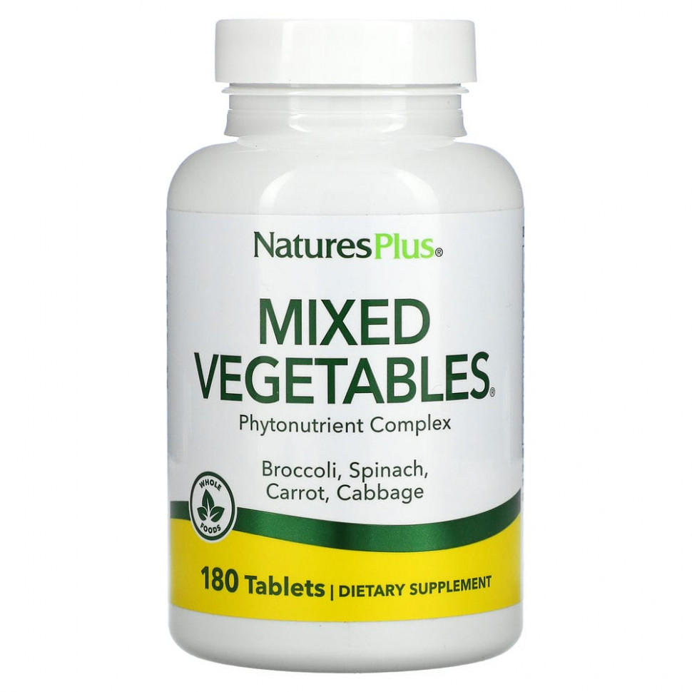   NaturesPlus, Mixed Vegetables, 180     -     -,    