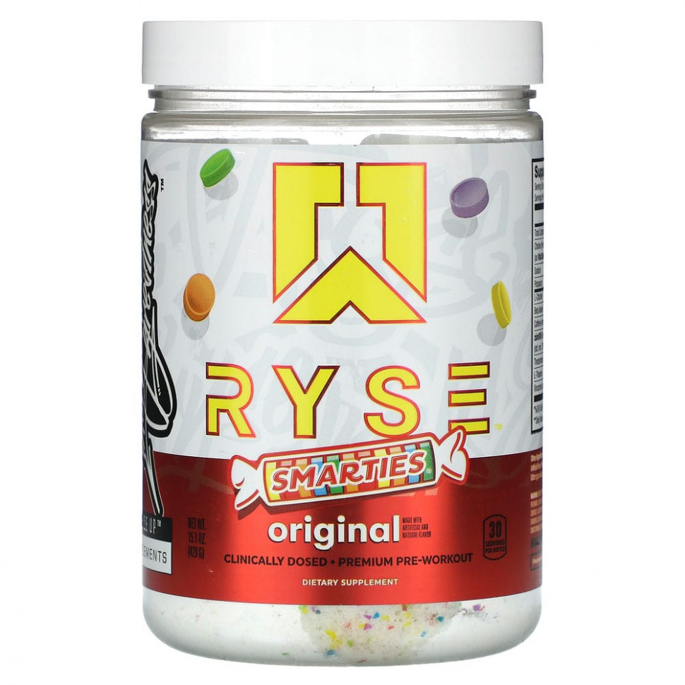   Ryse Supps, Premium Pre-Workout, Smarties, Original, 429  (15,1 )    -     -,    