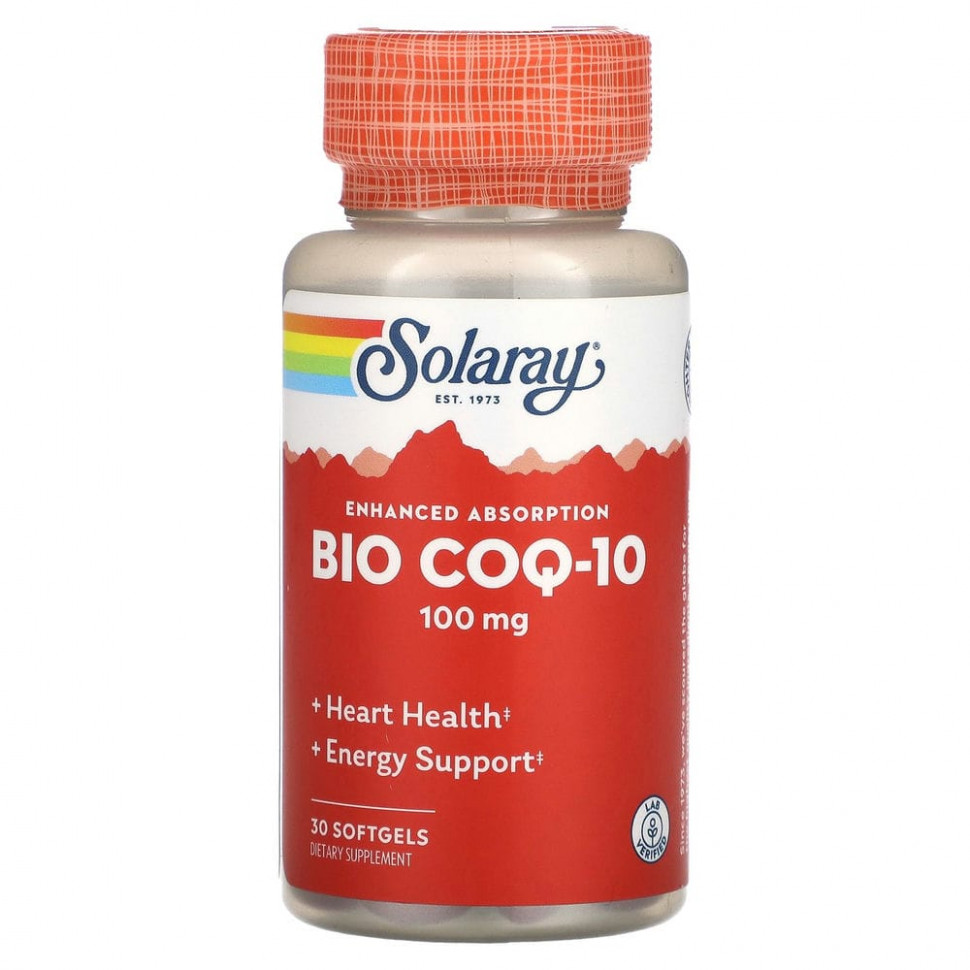   Solaray, Bio COQ-10, 100 , 30      -     -,    