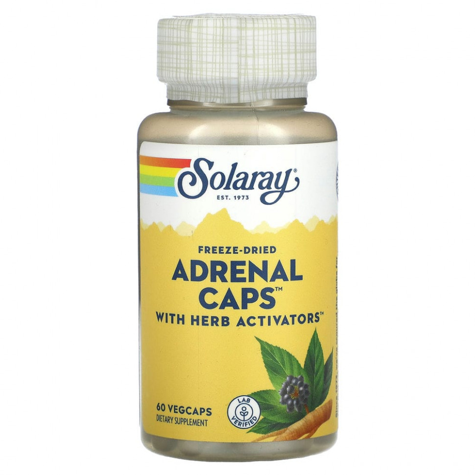   Solaray, Adrenal Caps, 60      -     -,    