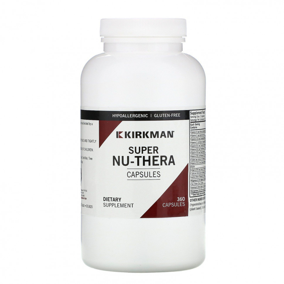   Kirkman Labs, Super Nu-Thera, 360     -     -,    