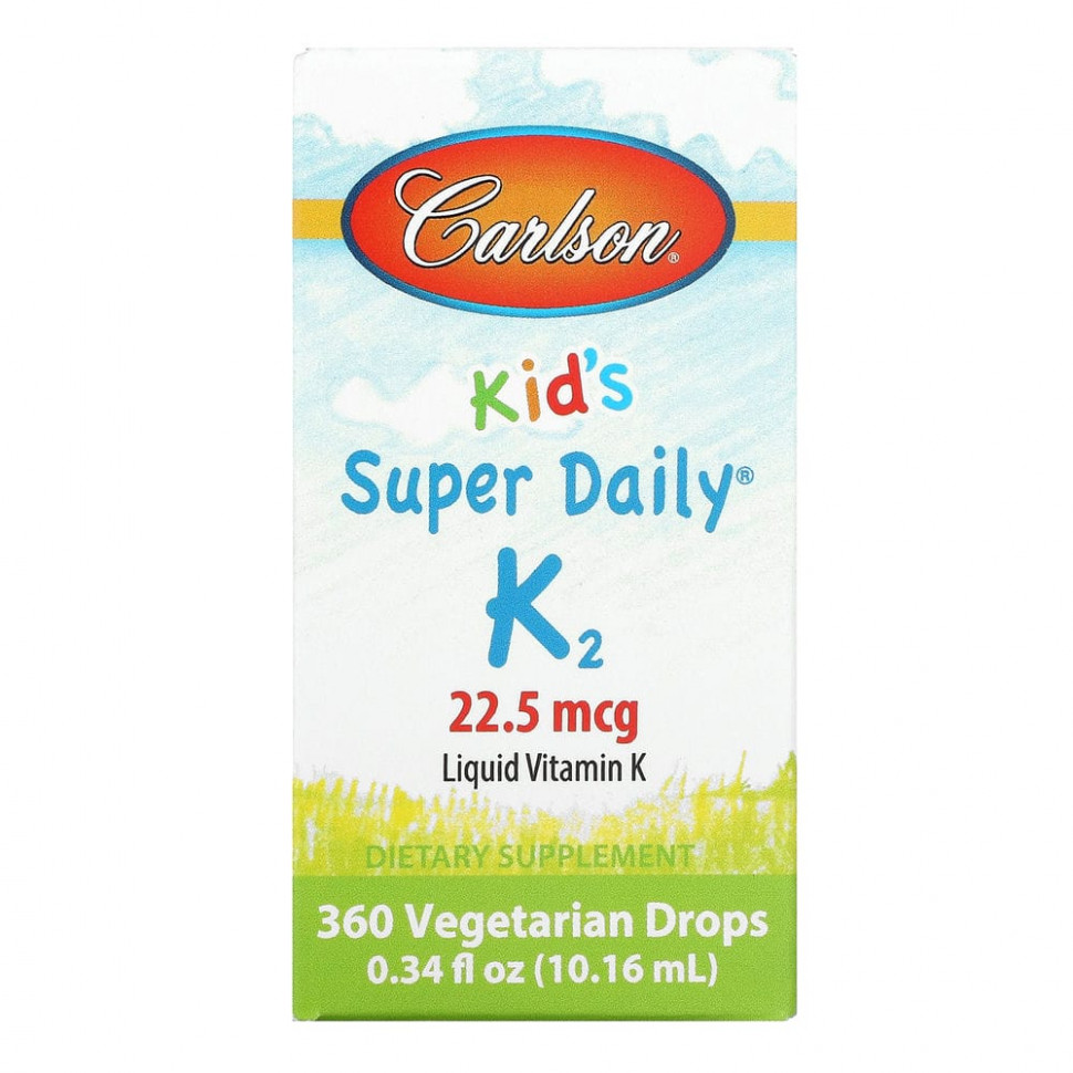   Carlson Labs, Super Daily K2  , 22,5 , 10,16  (0,34 . )    -     -,    