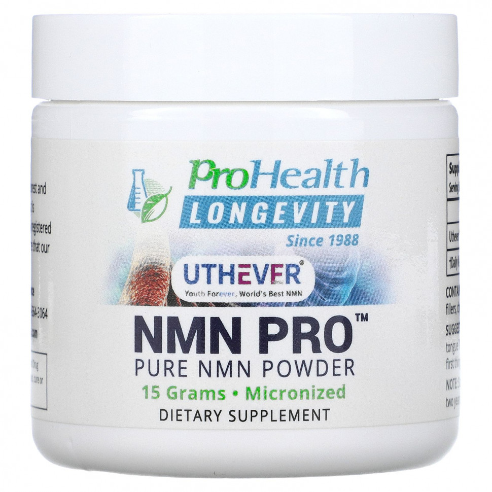   ProHealth Longevity, NMN Pro,   NMN, 15     -     -,    