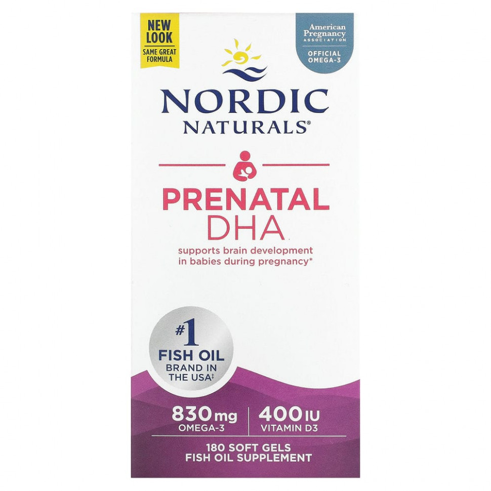   Nordic Naturals, Prenatal DHA,  ,  , 180     -     -,    