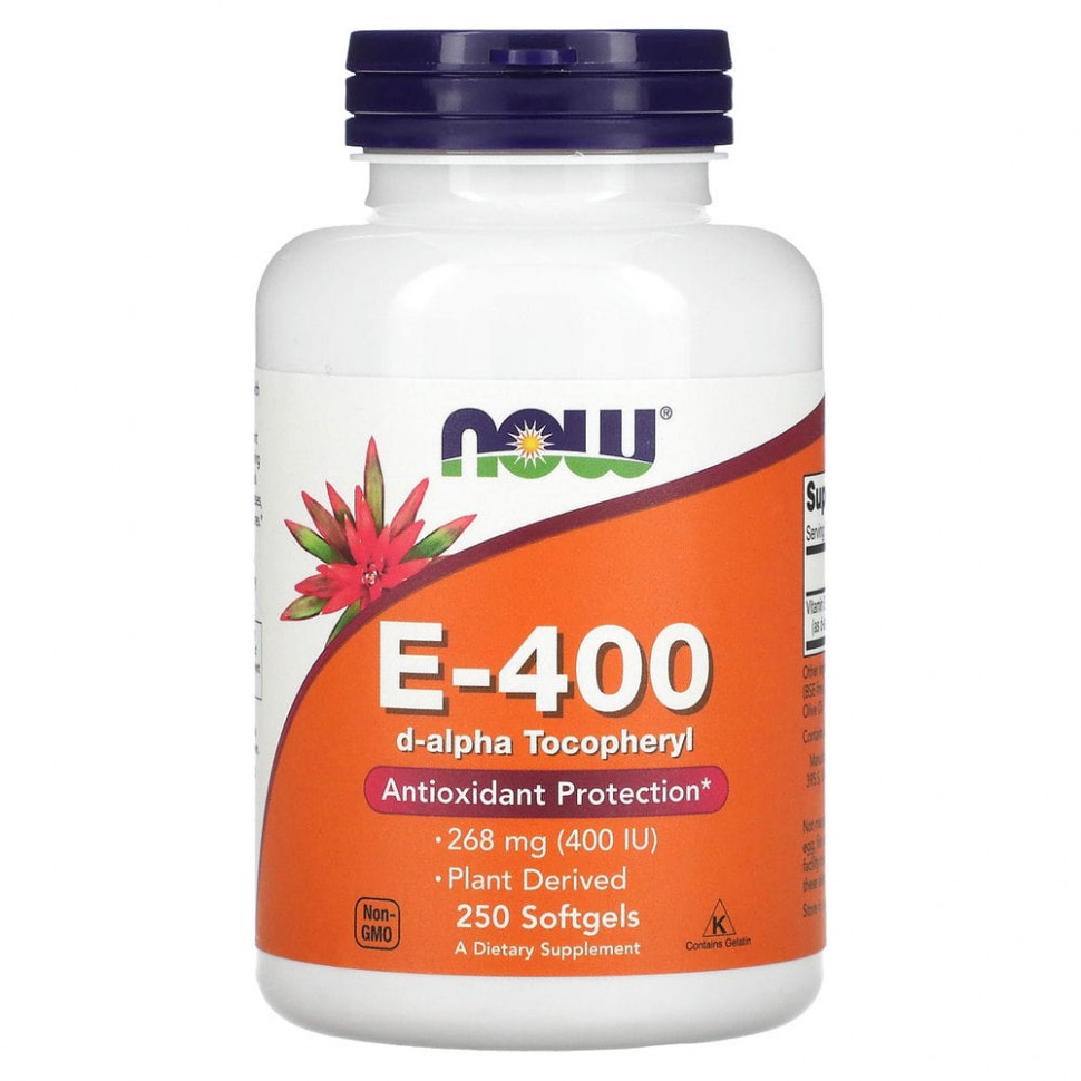   NOW Foods,   E-400, 268 , 250     -     -,    