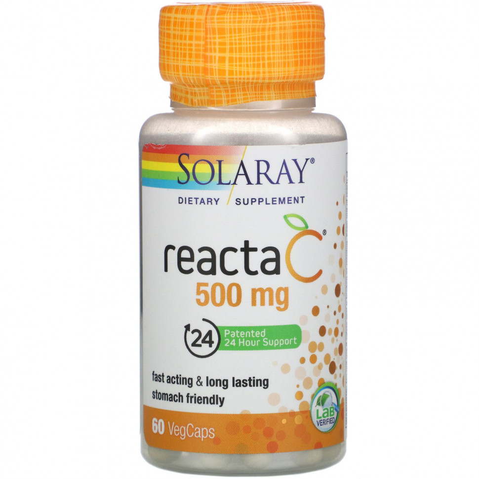   Solaray, Reacta-C, 500 , 60        -     -,    