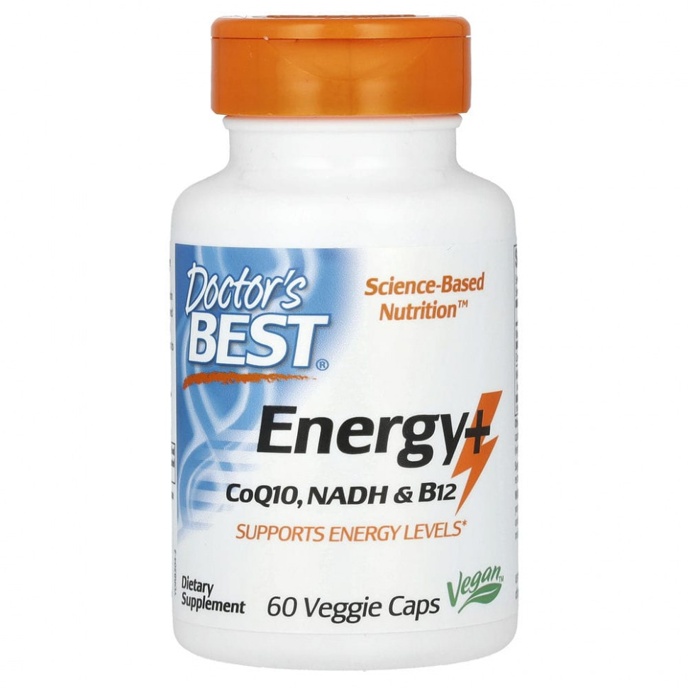   Doctor's Best, Energy+ CoQ10, NADH  B12, 60      -     -,    