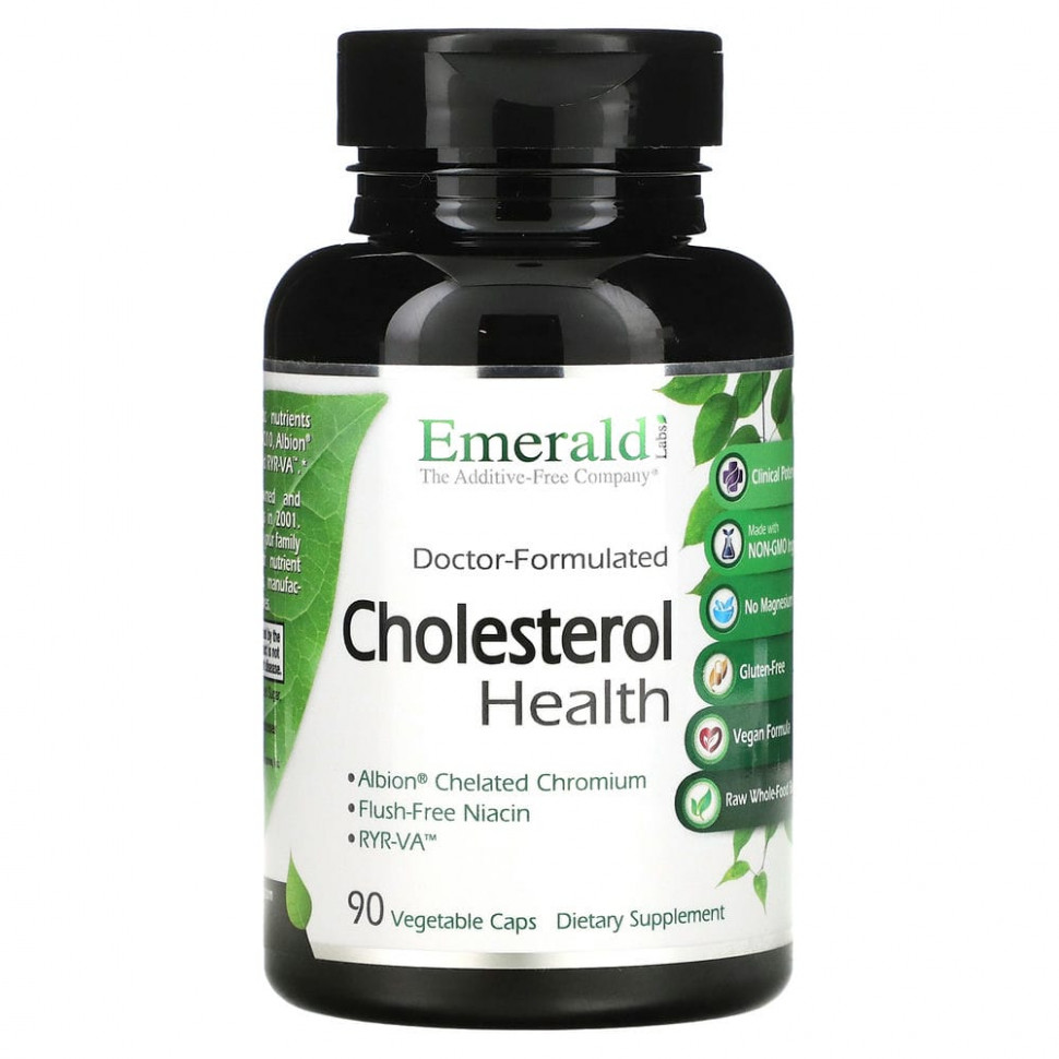   Emerald Laboratories, Cholesterol Health, 90        -     -,    