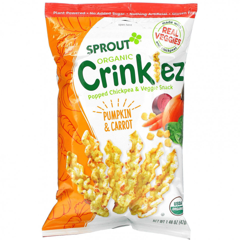   Sprout Organic, Crinklez,     ,    12 ,   , 42  (1,48 )    -     -,    