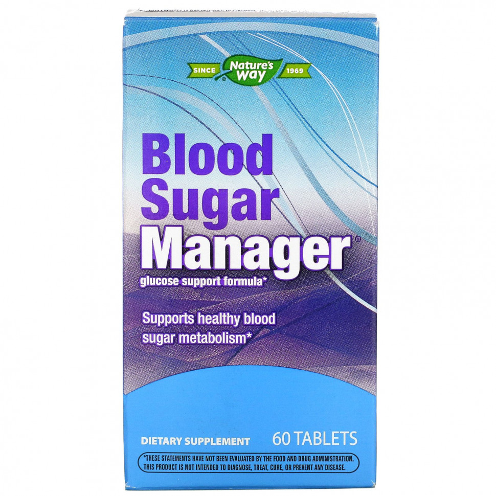   Nature's Way, Blood Sugar Manager, 60     -     -,    