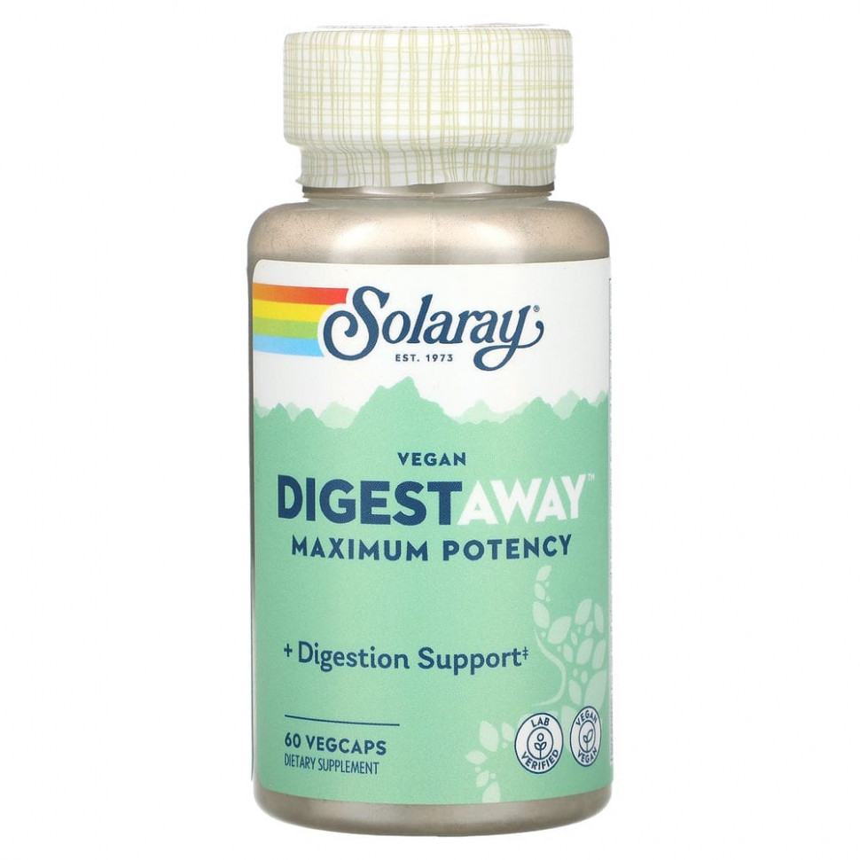   Solaray, Vegan Digestaway,  , 60      -     -,    