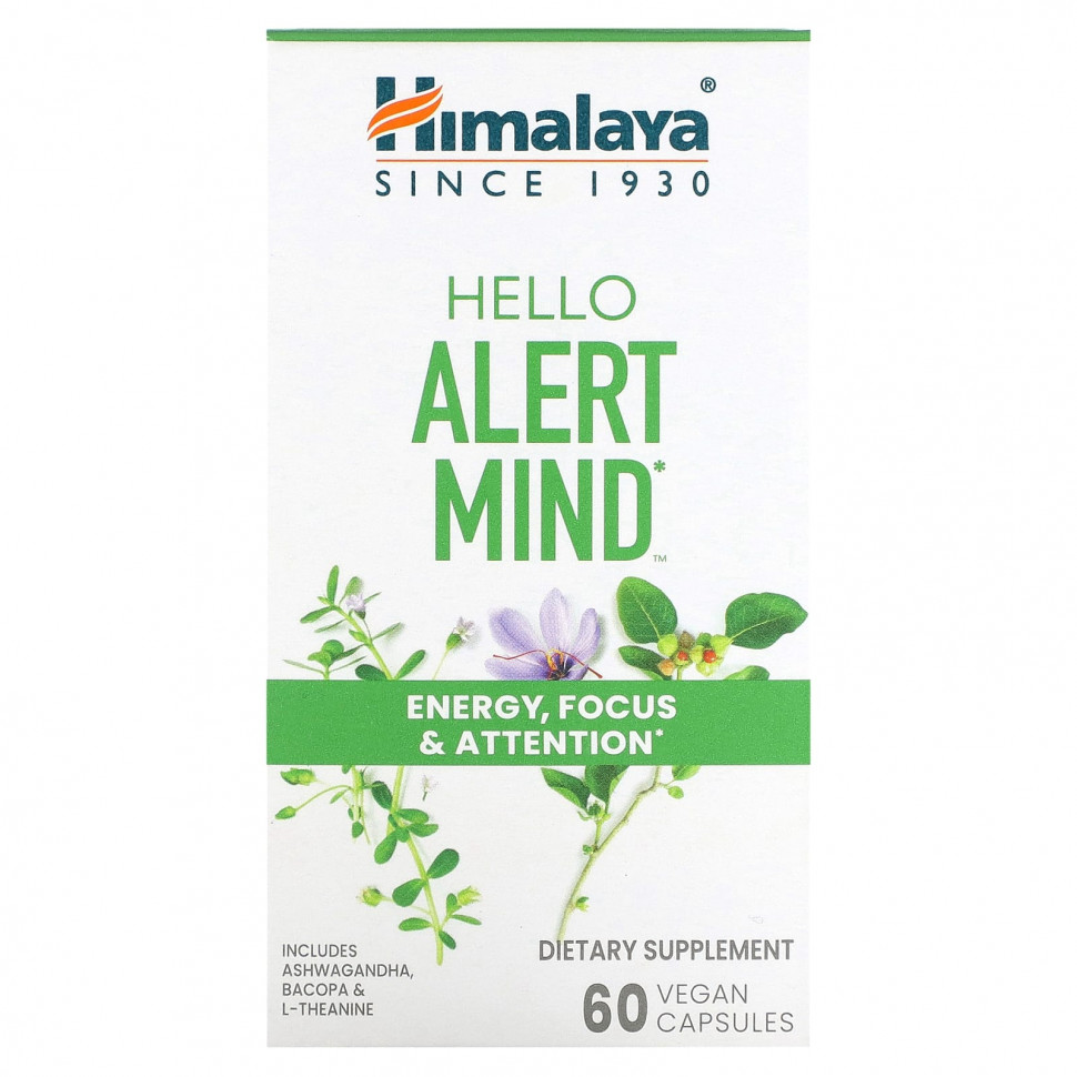 Himalaya, Hello Alert Mind, 60   , IHerb ()  