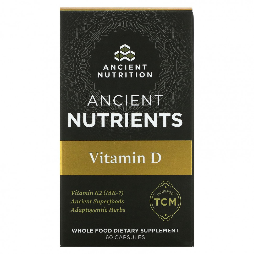   Dr. Axe / Ancient Nutrition, Ancient Nutrients,  D, 60     -     -,    