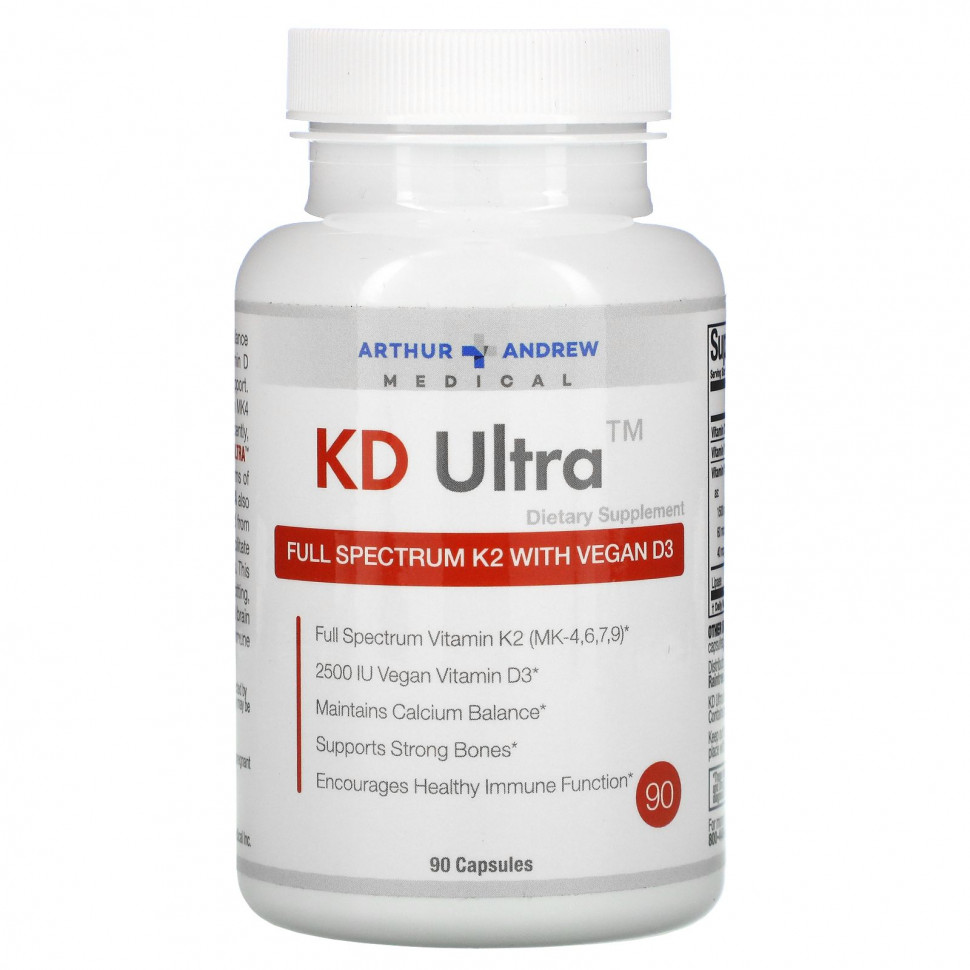   Arthur Andrew Medical, KD Ultra,   K2    D3, 90     -     -,    