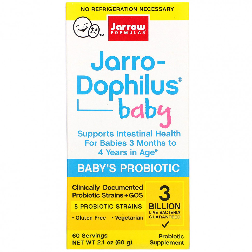   Jarrow Formulas, Jarro-Dophilus Baby,  ,  3   4 , 3   , 60  (2,1 )    -     -,    