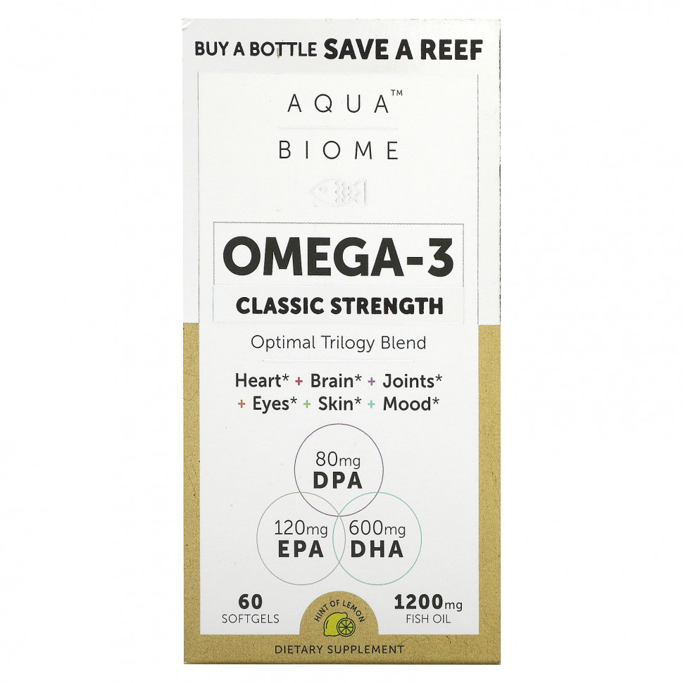   Enzymedica, Aqua Biome,  , Classic Strength,  , 600 , 60      -     -,    