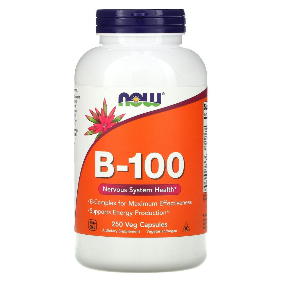   NOW Foods, B-100, 250      -     -,    