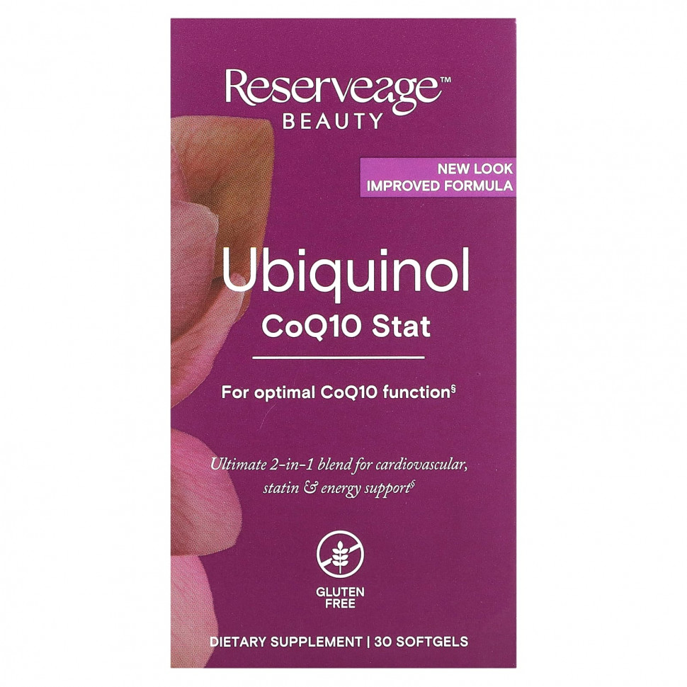   Reserveage Nutrition, , Coq10 stat, 30      -     -,    