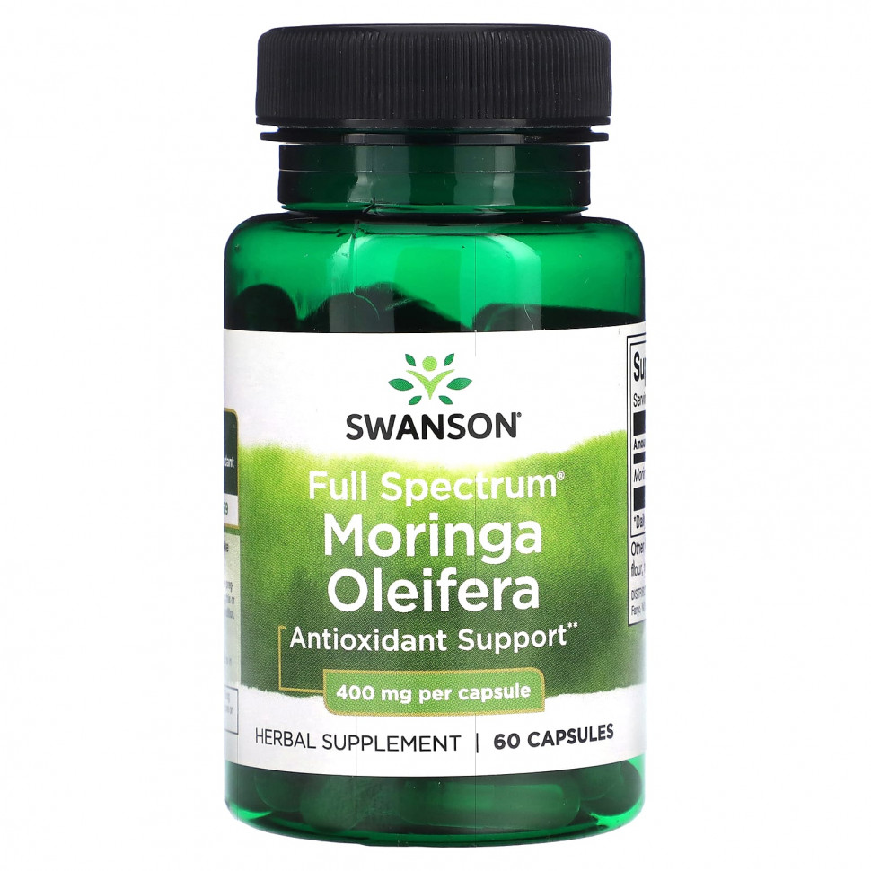   Swanson,   (Moringa Oleifera)  , 400 , 60     -     -,    