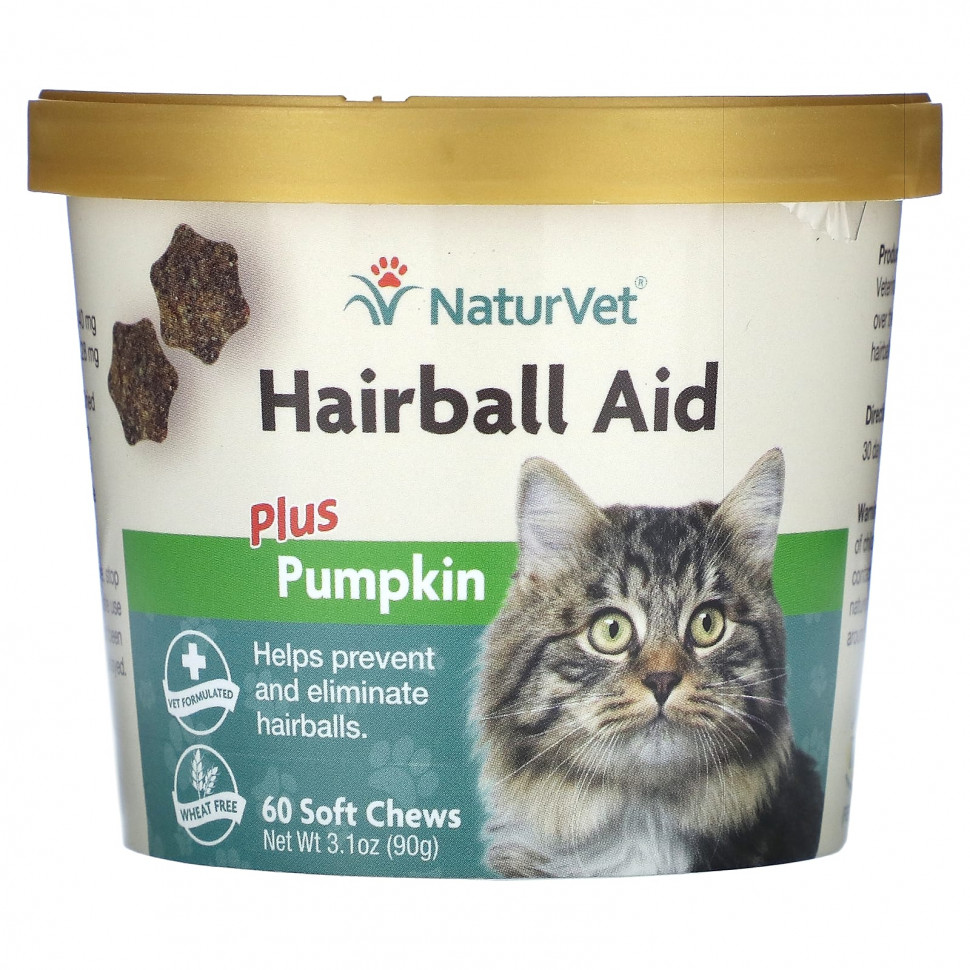   NaturVet, Hairball Aid Plus, ,  , 60  , 90  (3,1 )    -     -,    