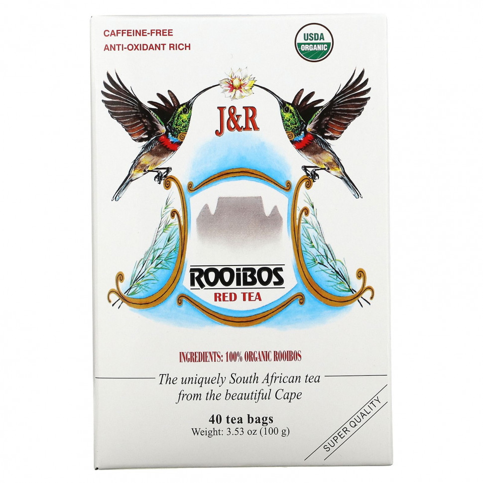   J&R Port Trading Co., Pure Rooibos Red Tea (   ),  , 40  , 100  (3,53 )    -     -,    