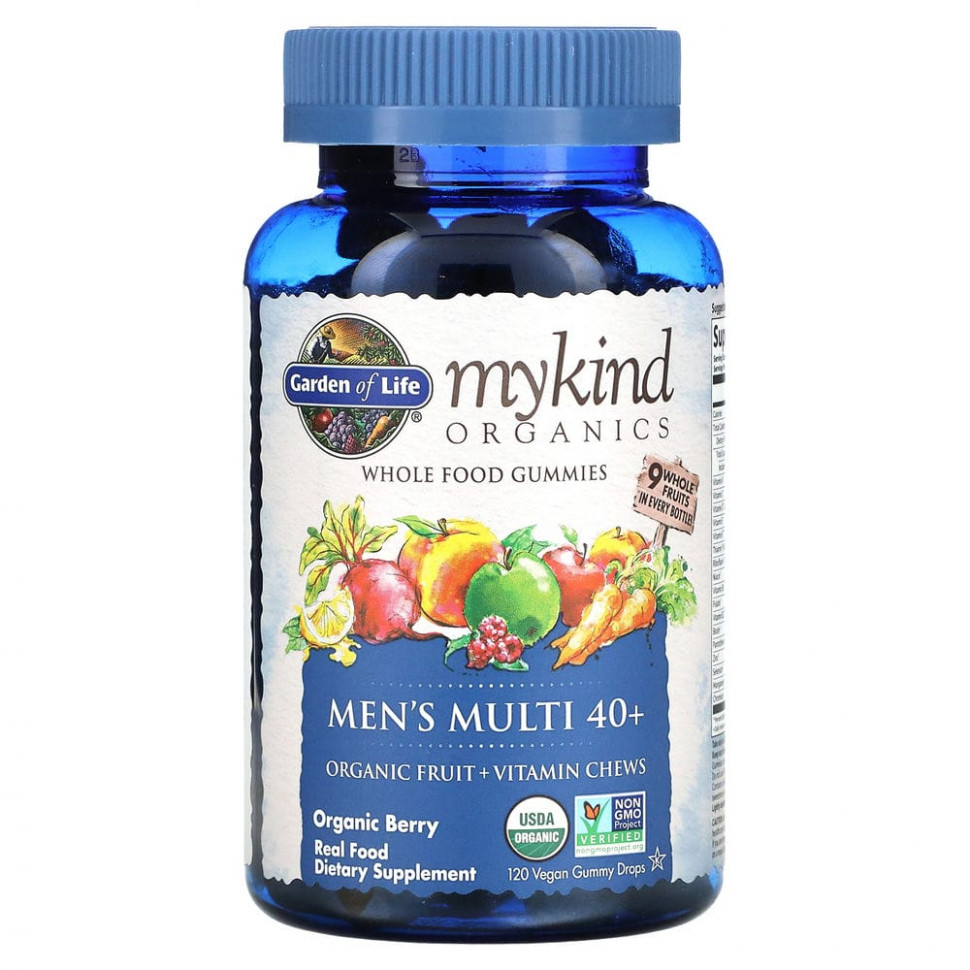   Garden of Life, MyKind Organics,     40+,  , 120       -     -,    