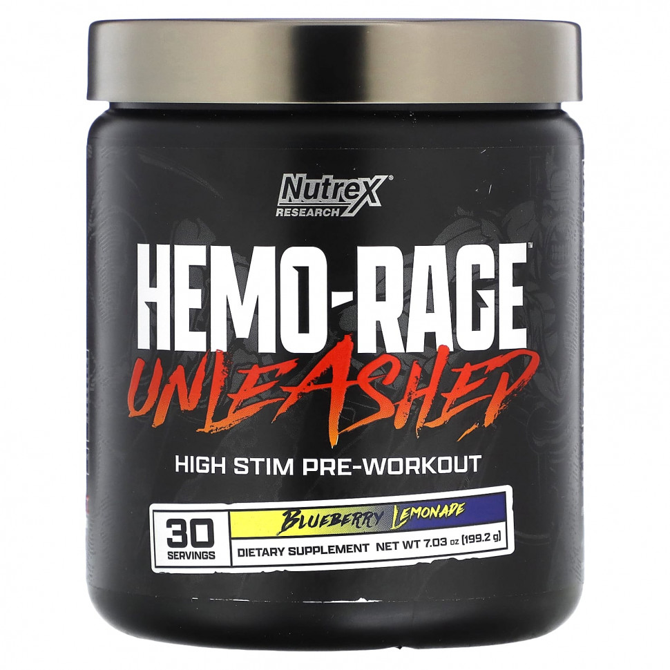   Nutrex Research, Hemo-Rage Unleashed, High Stim  ,  , 199,2  (7,03 )    -     -,    