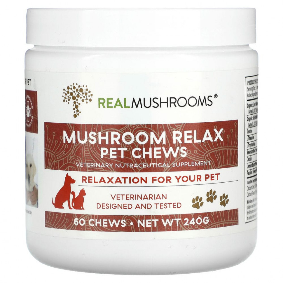   Real Mushrooms, Mushroom Relax,  , 60  , 240     -     -,    