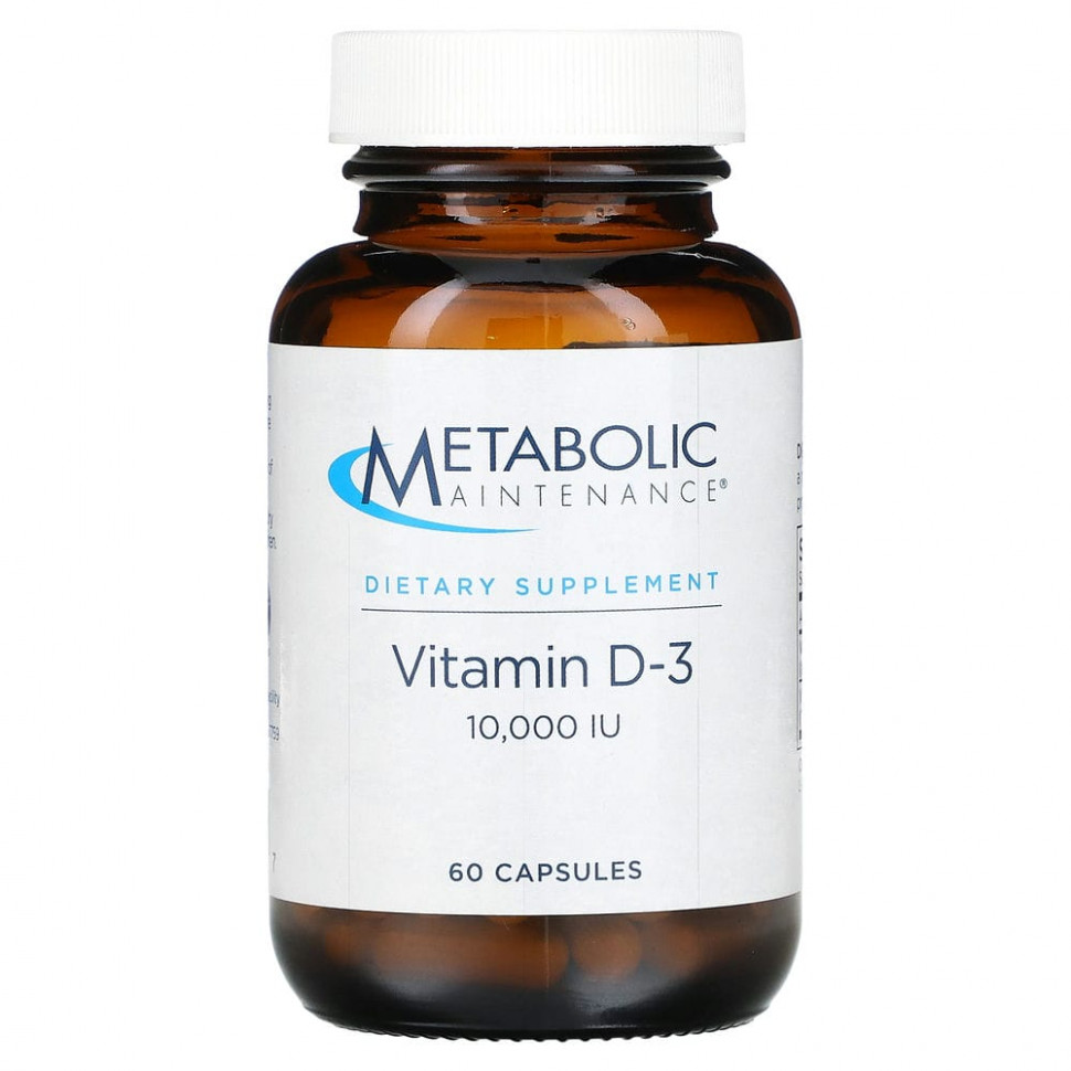   Metabolic Maintenance, Vitamin D-3, 10,000 IU, 60 Capsules    -     -,    