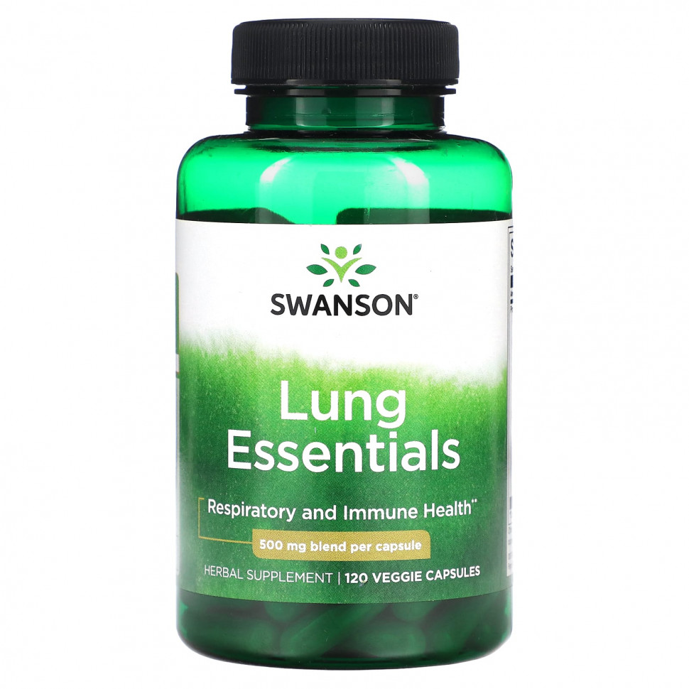   Swanson, Lung Essentials, 500 , 120      -     -,    