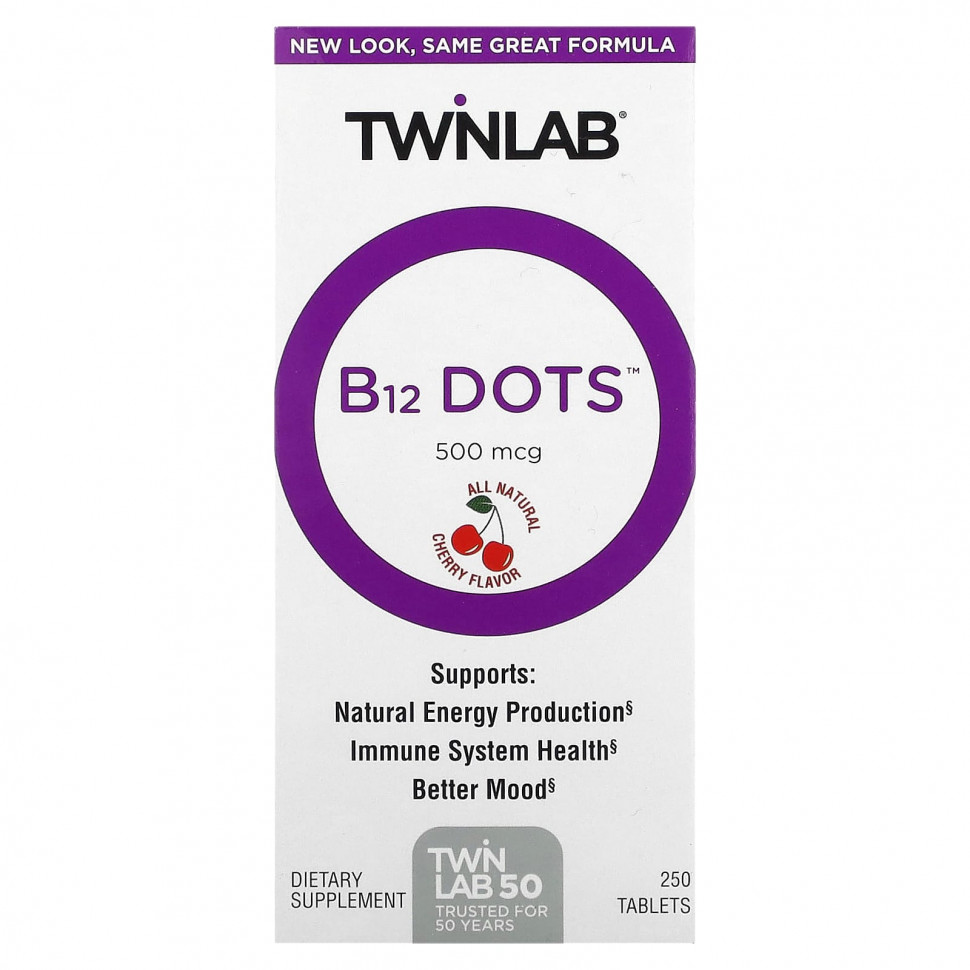   Twinlab, B-12 Dots, , 500 , 250     -     -,    