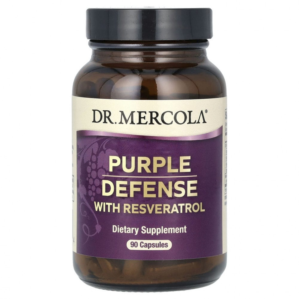   Dr. Mercola, Purple Defense with Resveratrol, 90 Capsules    -     -,    