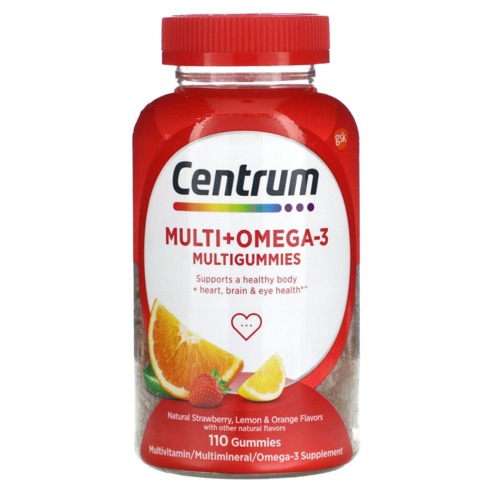   Centrum, Multigummies + Omega-3,  ,   , 110      -     -,    