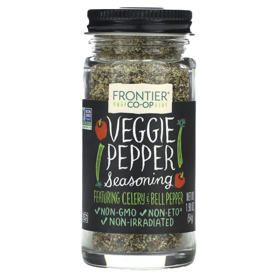   Frontier Co-op, Veggie Pepper Seasoning, 1.9 oz (54 g)    -     -,    