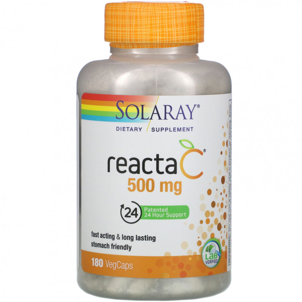   Solaray, Reacta-C, 500 , 180      -     -,    