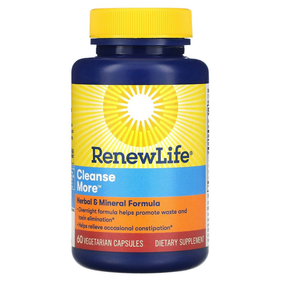   Renew Life, Cleanse More, 60      -     -,    