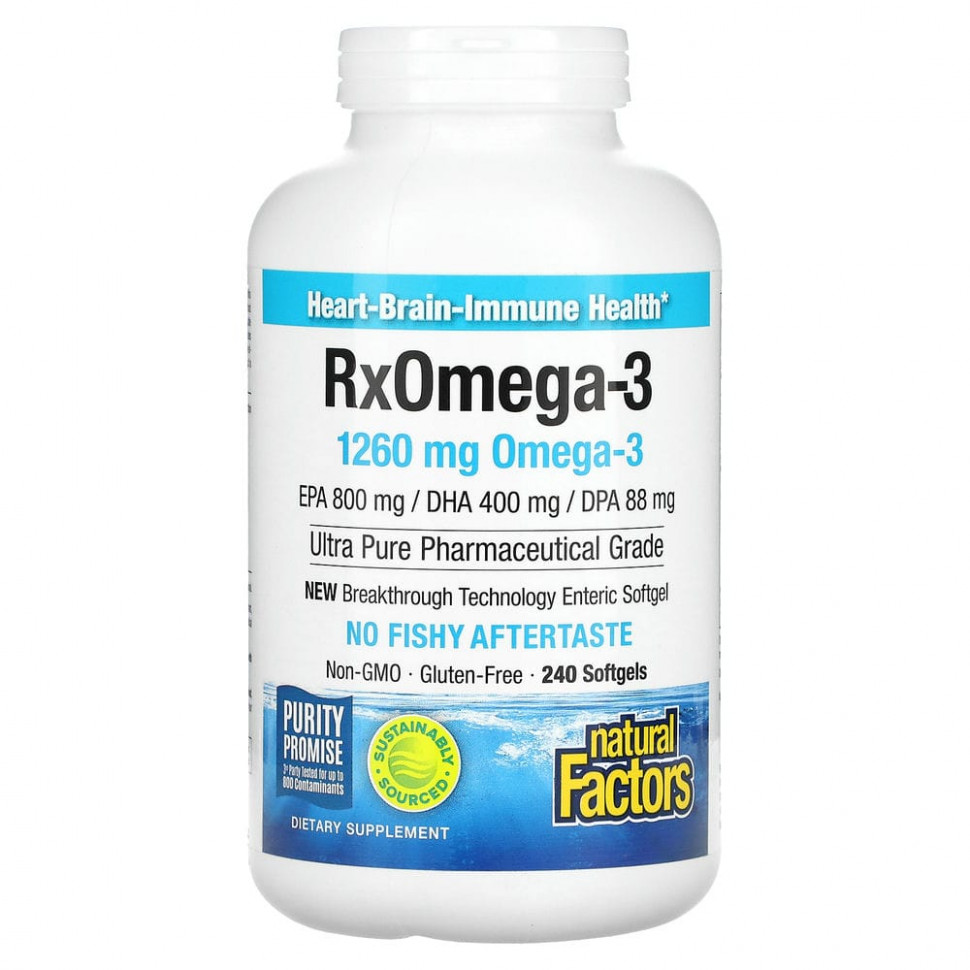   Natural Factors, Natural Factors, Rx Omega-3,  , 400    200  , 240      -     -,    