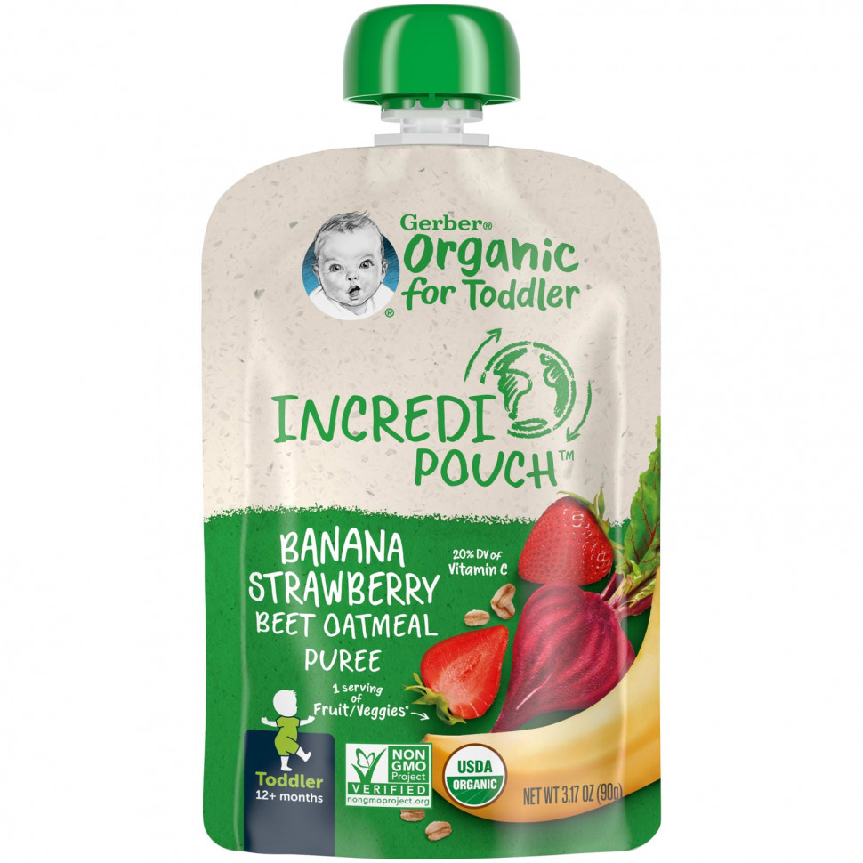   Gerber, Organic  ,  12 , , , ,  , 90  (3,17 )    -     -,    