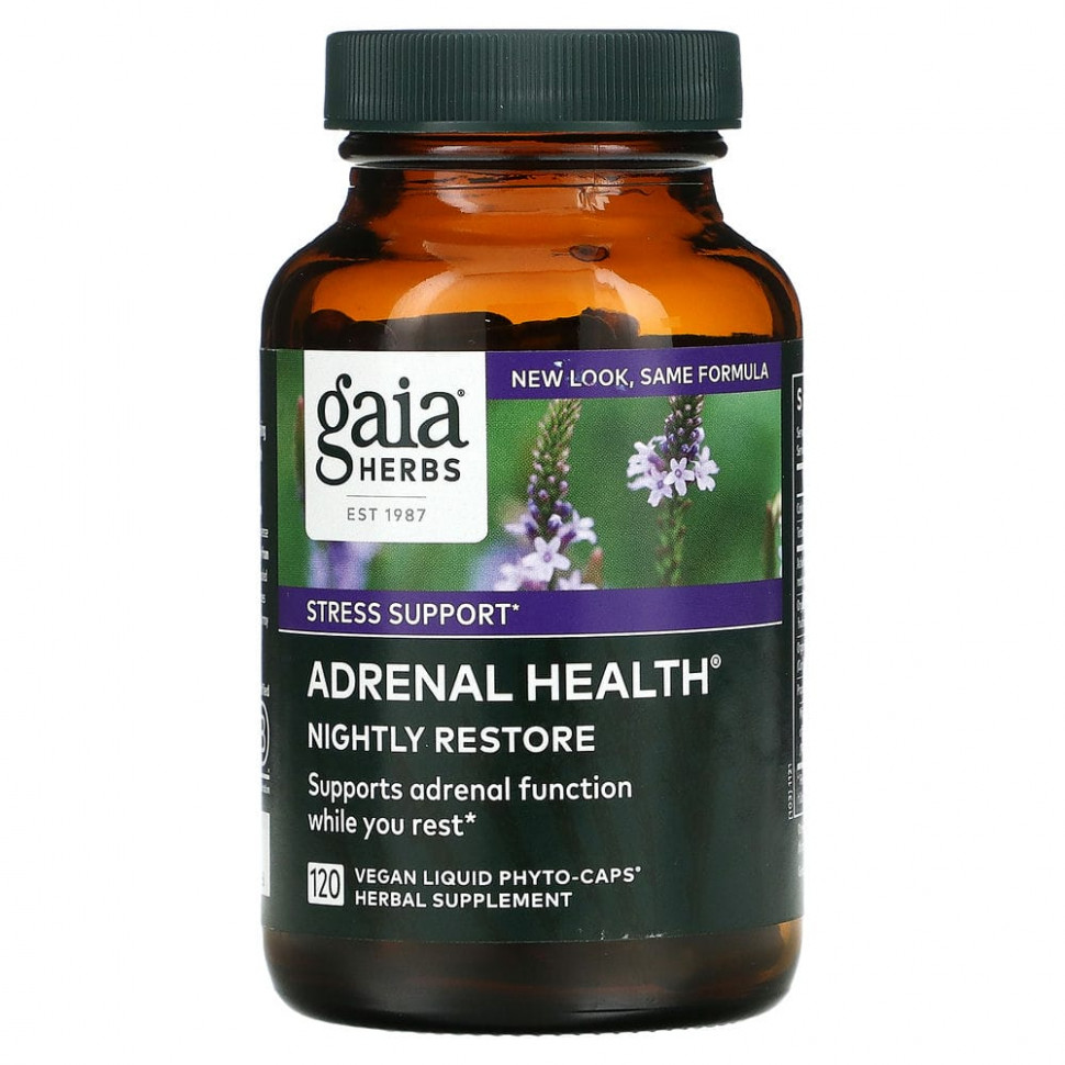   Gaia Herbs, Adrenal Health,   , 120    Phyto-Cap    -     -,    