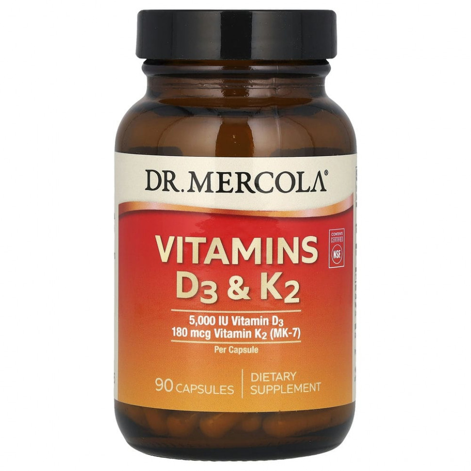   Dr. Mercola,  D3  K2, 90     -     -,    