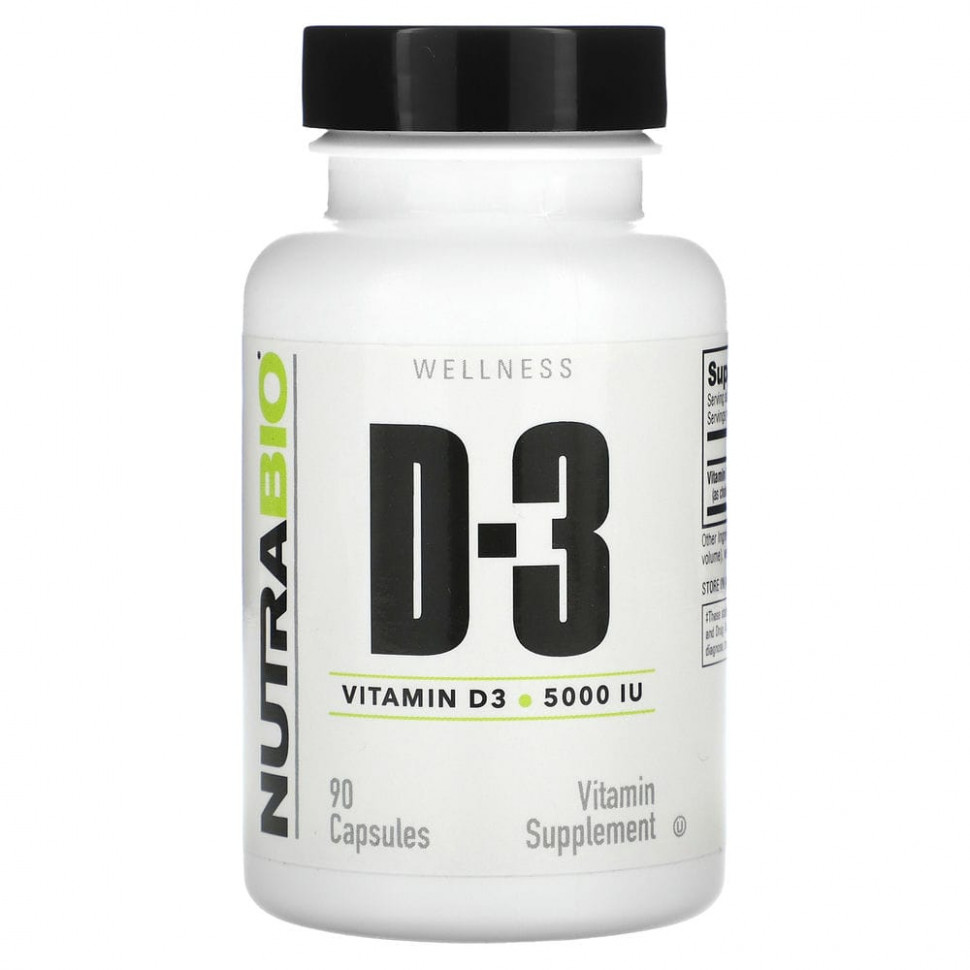   Nutrabio Labs,  D-3, 5000 , 90     -     -,    