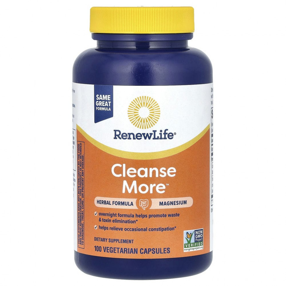   Renew Life, CleanseMore, 100      -     -,    