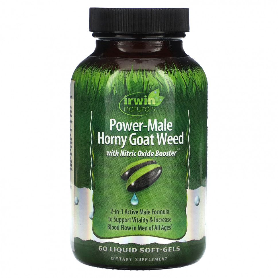   Irwin Naturals, Power-Male Horny Goat Weed,    , 60      -     -,    