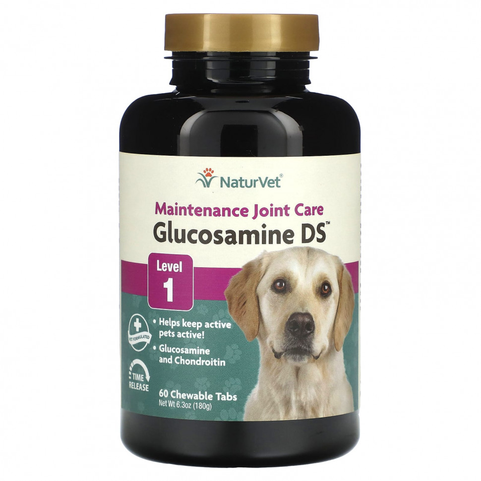   NaturVet, Glucosamine DS,    ,  1, 60  , 180  (6,3 )    -     -,    