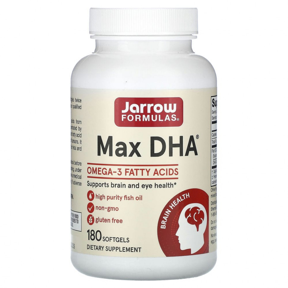   Jarrow Formulas, Max DHA, 180      -     -,    