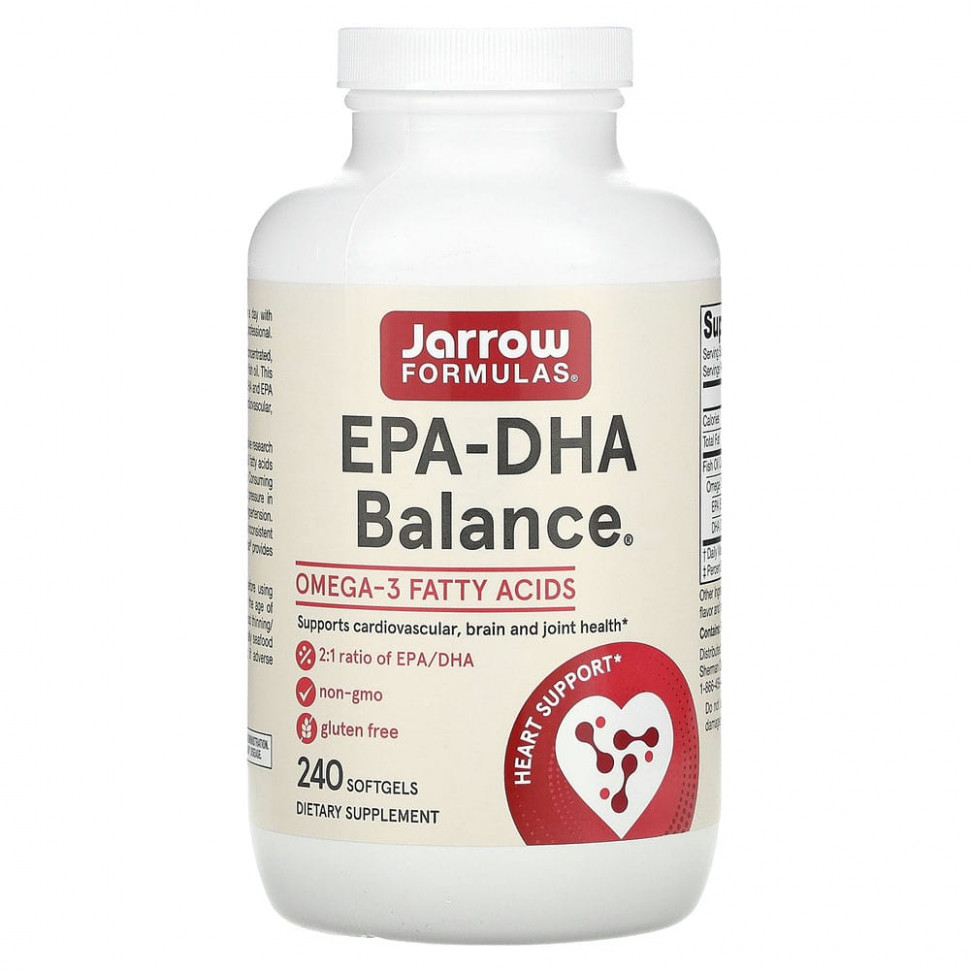   Jarrow Formulas, EPA-DHA Balance, 240      -     -,    