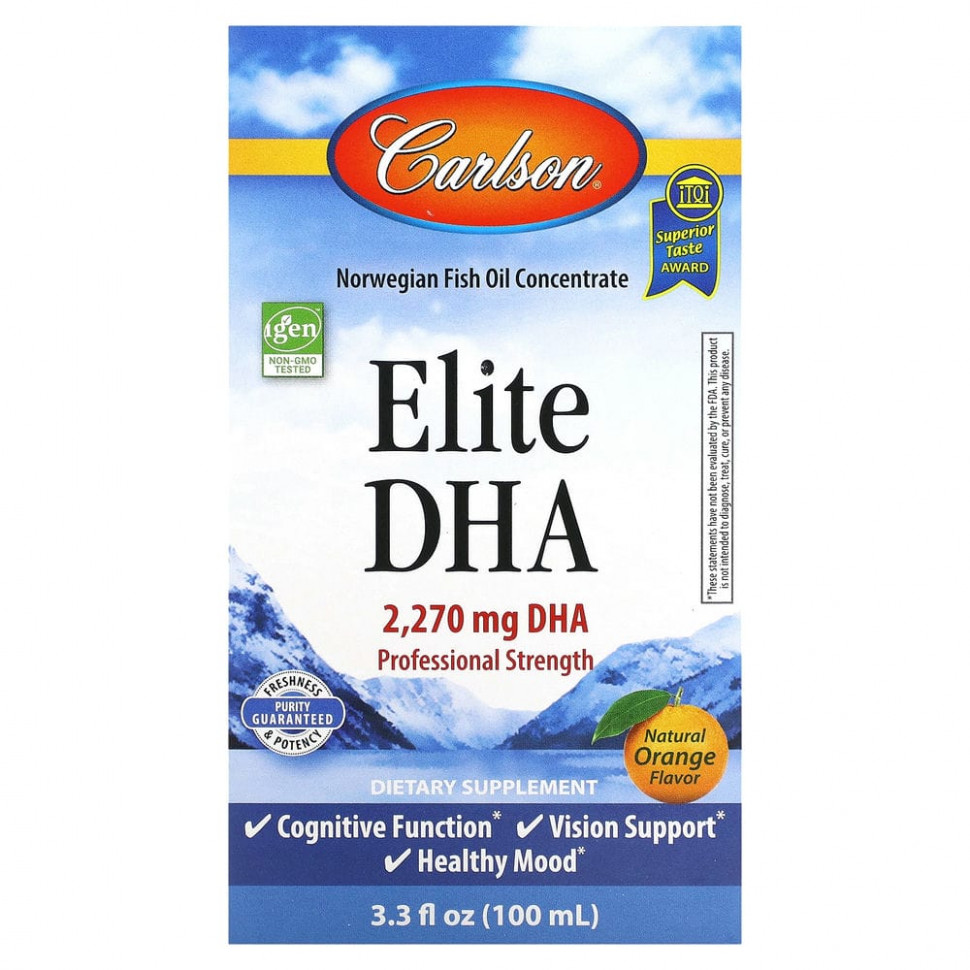   Carlson Labs, Elite DHA   , 2270 , 100  (3,3 . )    -     -,    