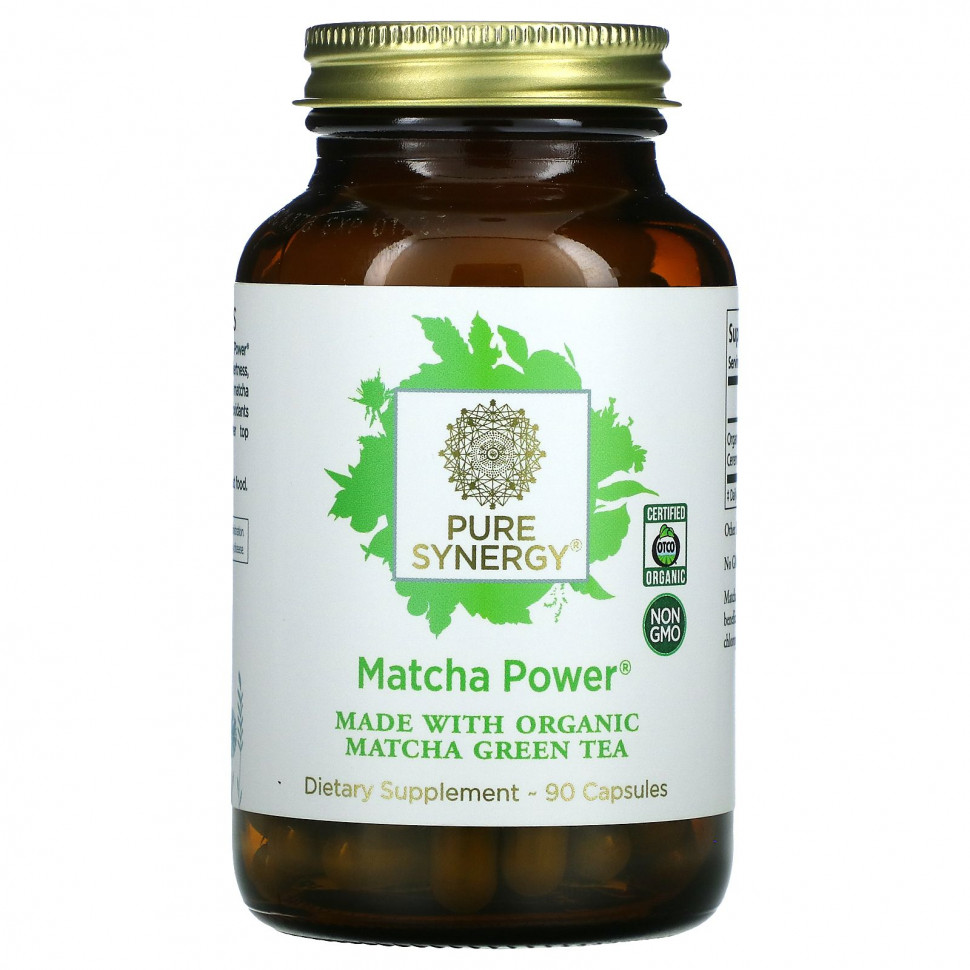   Pure Synergy, Organic Matcha Power, 90 Veggie Caps    -     -,    